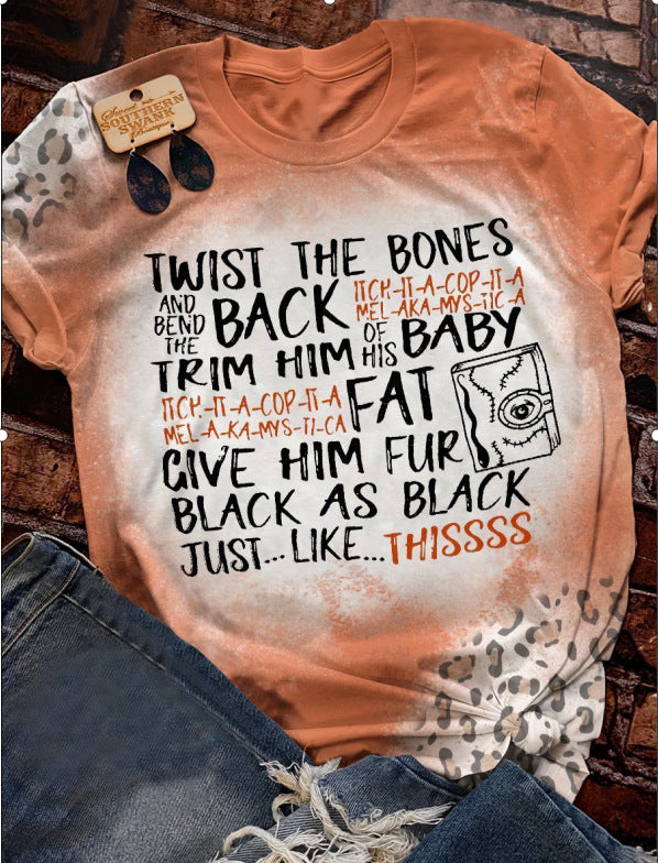 Playera de Punto Estampada Temática para Mujer - Diseño Europeo Moderno