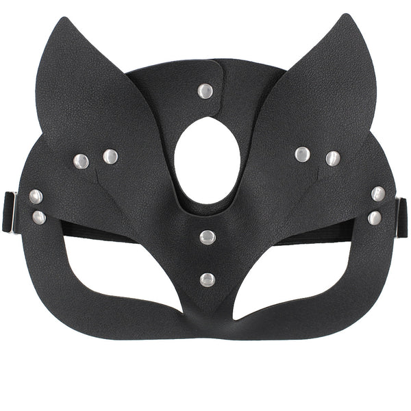 Máscara de Zorro de Cuero PU Personalizable - Diseño Europeo y Estadounidense - Image 5