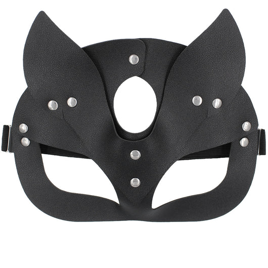 Máscara de Zorro de Cuero PU Personalizable - Diseño Europeo y Estadounidense - Image 5
