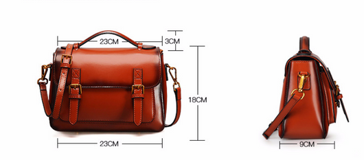 Bolso Mensajero de Cuero Genuino - Estilo Versátil para Mujer - Image 13