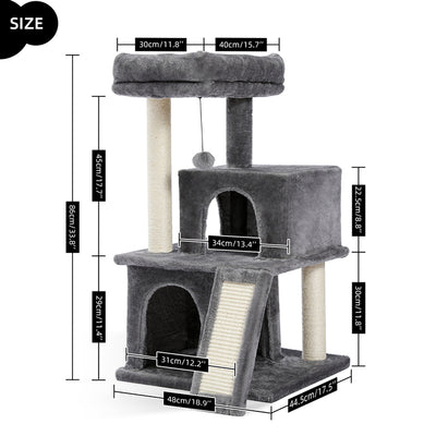 Torre de Lujo para Gatos con Doble Condominio y Percha Espaciosa - Image 2