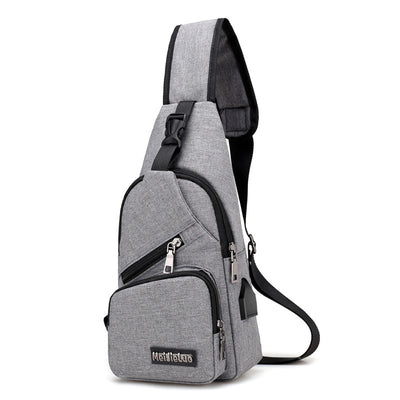 Bolsa de Pecho USB Carga Rápida - Mochila Deportiva Hombre Tela Impermeable - Image 9
