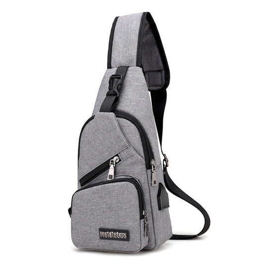 Bolsa de Pecho USB Carga Rápida - Mochila Deportiva Hombre Tela Impermeable - Image 9