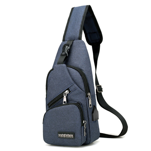 Bolsa de Pecho USB Carga Rápida - Mochila Deportiva Hombre Tela Impermeable - Image 7