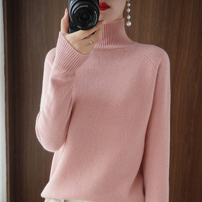 Suéter Cuello Alto Mujer - Pullover Liso y Versátil - Image 8