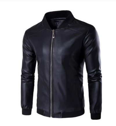 Chaqueta de Cuero PU a Rayas Gruesas - Image 8