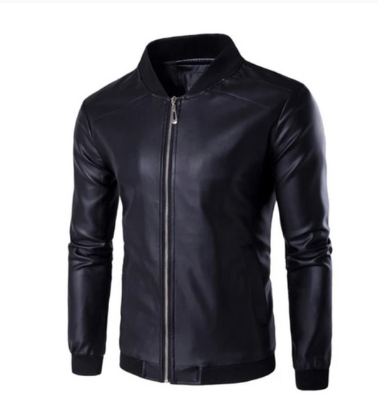 Chaqueta de Cuero PU a Rayas Gruesas - Image 8