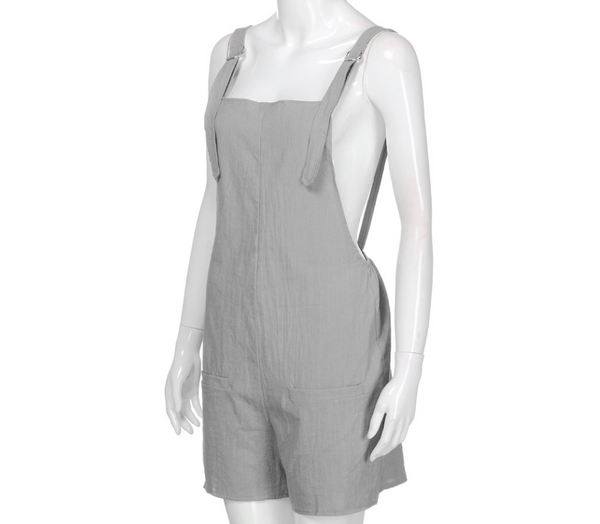 Shorts Overall de Algodón Juvenil - 4 Colores
