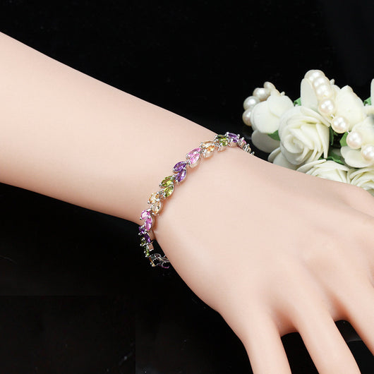 Pulsera de Moda Coreana con Hojas de Circón AAA - Image 2