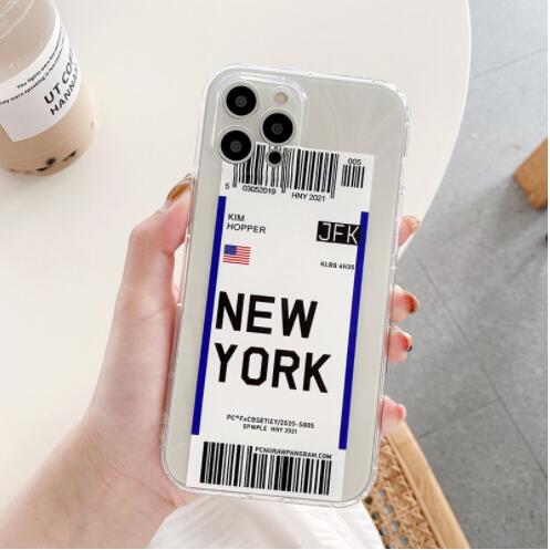 Funda Protectora TPU para Móvil con Diseño de Boleto Aéreo - Image 3