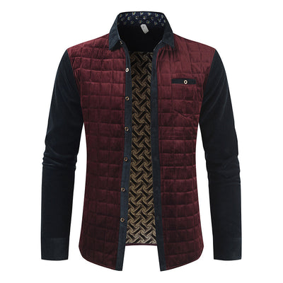 Abrigo de Cuadros en Bloques de Color para Hombre - Image 9