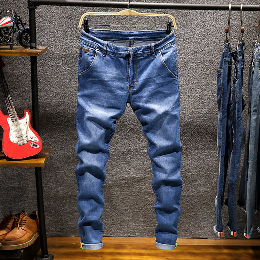 Jeans Slim Fit Elásticos de Corte Recto para Hombre - Image 22