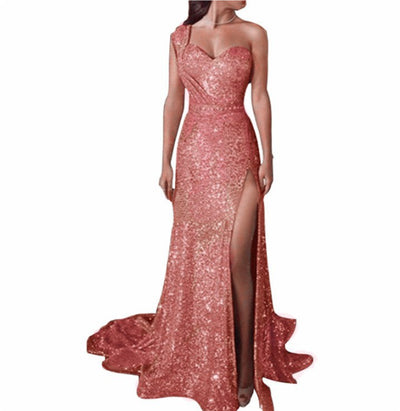Vestido Asimétrico sin Mangas con Efecto Bronceado y Abertura - Image 35