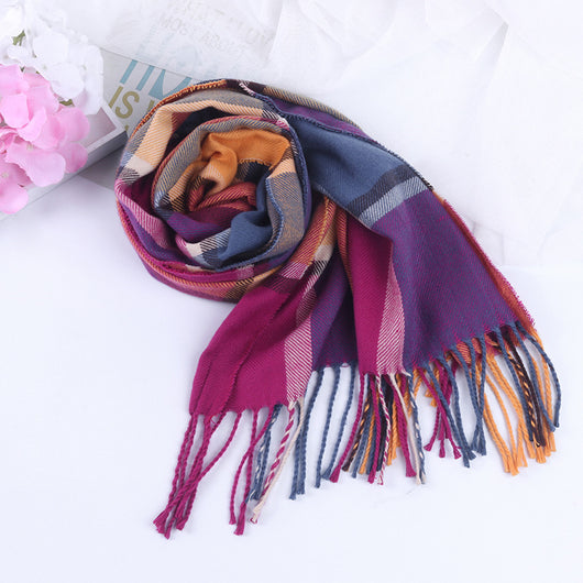 Bufanda Escocesa de Invierno Estilo Británico - Image 21