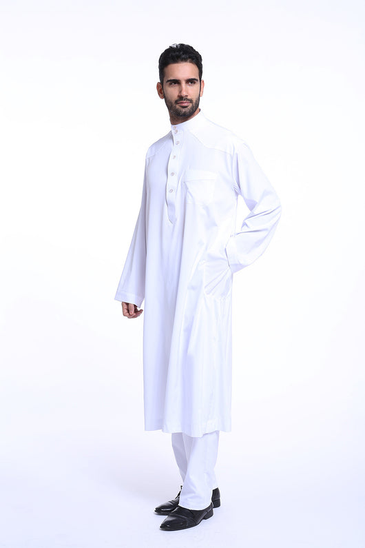 Traje Thobe Árabe para Hombre Muslims Arabia Oriente Medio TH805 - Image 8