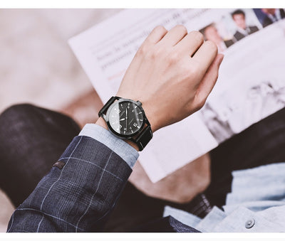 Reloj Mecánico Automático Retro Cuero Genuino Estilo Ejecutivo - Image 13