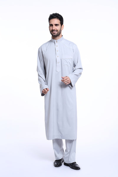 Traje Thobe Árabe para Hombre Muslims Arabia Oriente Medio TH805 - Image 7