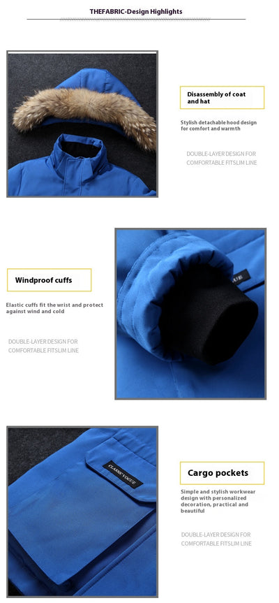 Abrigo Largo de Invierno para Parejas - Diseño Exterior - Image 14