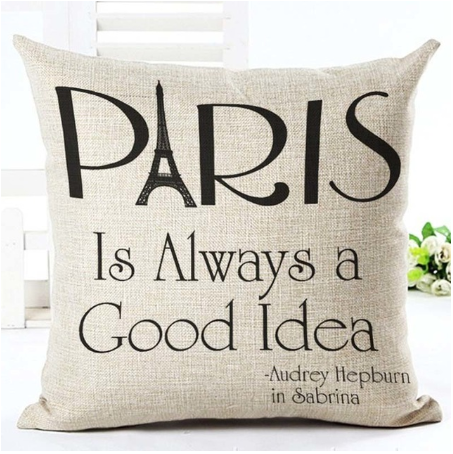 Funda de Almohada Decorativa con Letras en Blanco y Negro - Image 35