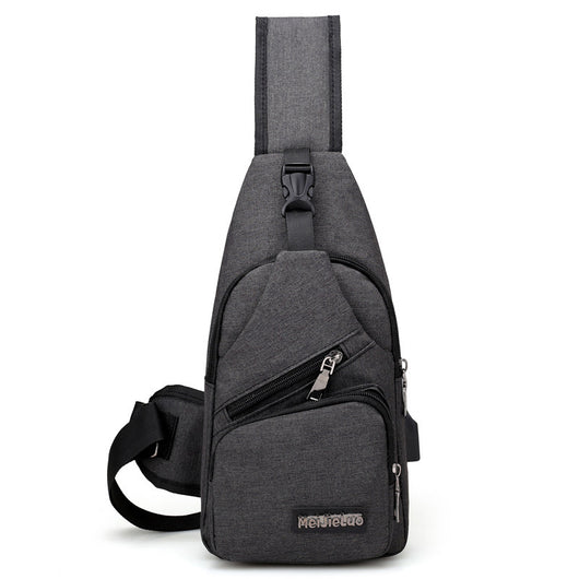 Bolsa de Pecho USB Carga Rápida - Mochila Deportiva Hombre Tela Impermeable - Image 10