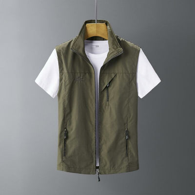 Chaleco de Piel de Conejo para Hombre - Abrigo Casual Outdoor - Image 20