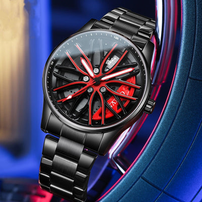 Reloj de Pulsera Hombre con Bisel Giratorio Resistente al Agua