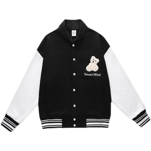 Chaqueta Béisbol Bordada Suelta para Parejas