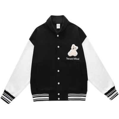 Chaqueta Béisbol Bordada Suelta para Parejas