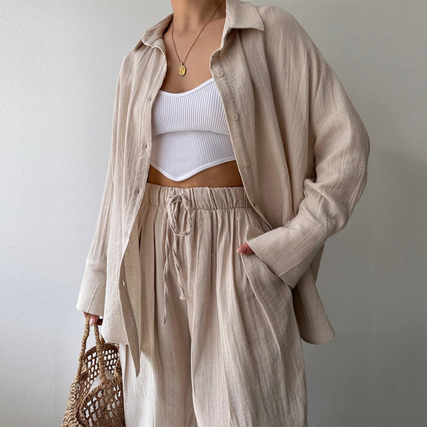 Conjunto de Traje Casual para Mujer: Camisa y Pantalón Elegante - Image 8