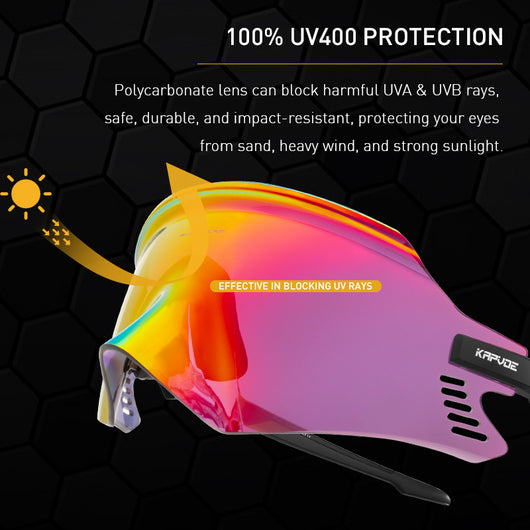 Gafas de Ciclismo con Protección UV Kapvoe - Image 27