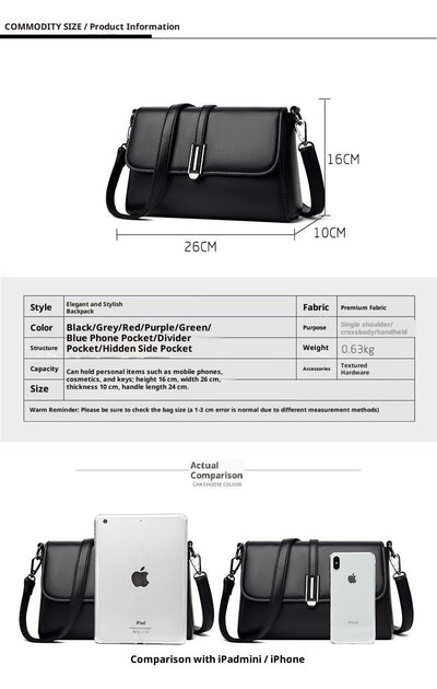 Bolso Bandolera de Microfibra PU Casual para Mujer - Image 14