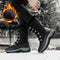 Botas Altas de Terciopelo para Mujer Talla Grande