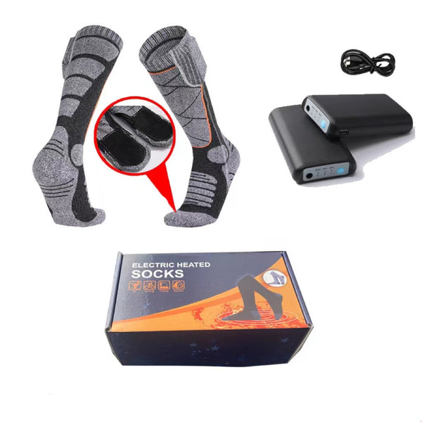 Calcetines Térmicos Eléctricos con Carga USB para Hombre y Mujer