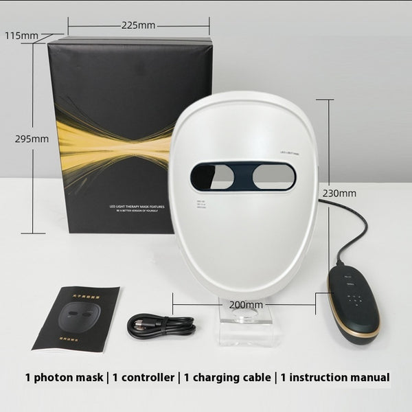 Máscara LED Facial Recargable con Tecnología de Luz de Colores - Image 6