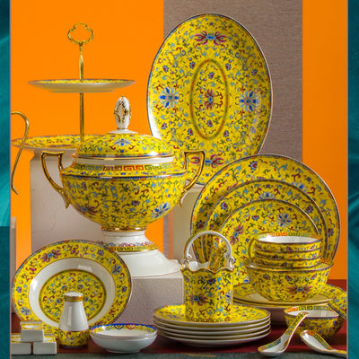 Juego de Vajilla de Porcelana Esmaltada Estilo Hogar - Image 10