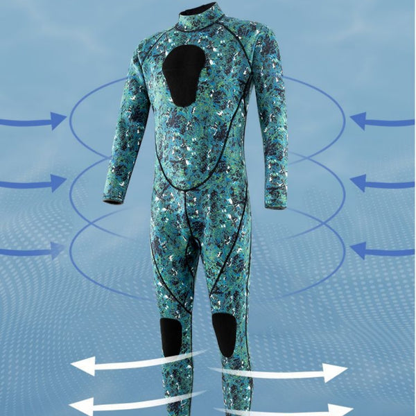 Traje de Baño Protector de Cuerpo Completo 3mm Hombre - Protección Solar y Medusas