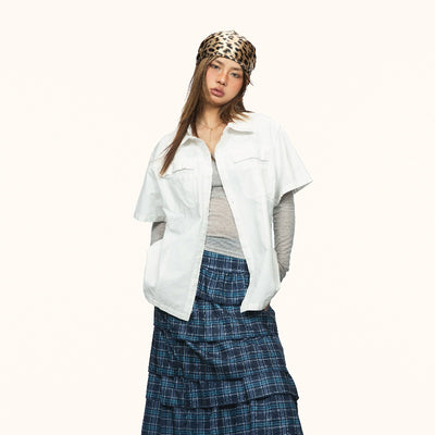 Camisa Casual de Verano con Bolsillos Múltiples para Mujer - Image 4