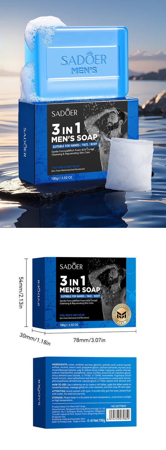Jabón Artesanal 3 en 1 para Hombre - Limpieza Profunda - Image 17