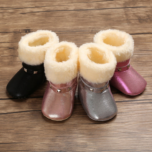 Botas de Nieve y Zapatos Cálidos de Algodón para Bebé - Image 14