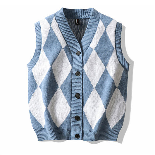 Chaleco de Lana V-Escote para Hombre - Comodidad Otoño e Invierno - Image 6