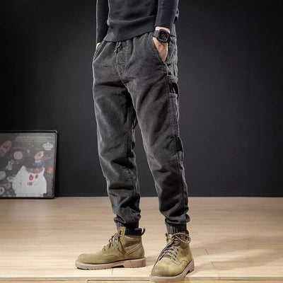 Pantalones de Pana Holgados Talla Grande para Hombre