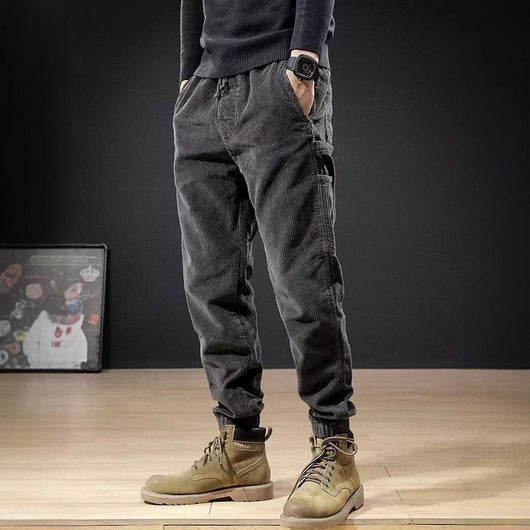 Pantalones de Pana Holgados Talla Grande para Hombre