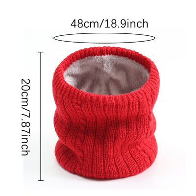 Bufanda Tejida de Rayas Anchas con Forro Polar para Hombre - Image 32