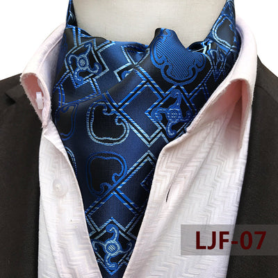 Bufanda Jacquard de Poliéster Estilo Británico para Hombre - Image 12