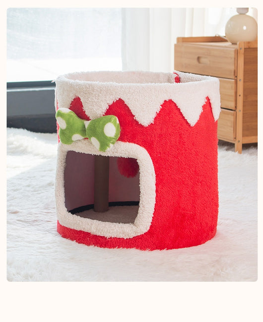 Árbol Rascador Doble para Gatos - Nido Cuatro Estaciones Universal - Image 11