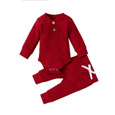 Conjunto de Enterizo y Pantalón de Cuello Alto para Niños y Niñas - Image 17