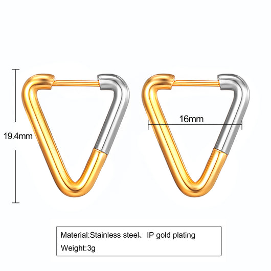 Aretes Dorados Degradados en Acero Titanio - Diseño Exclusivo Hipoalergénico - Image 19