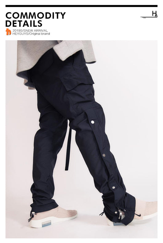 Pantalones Cargo Funcionales de Nylon - Estilo Casual Versátil - Image 12