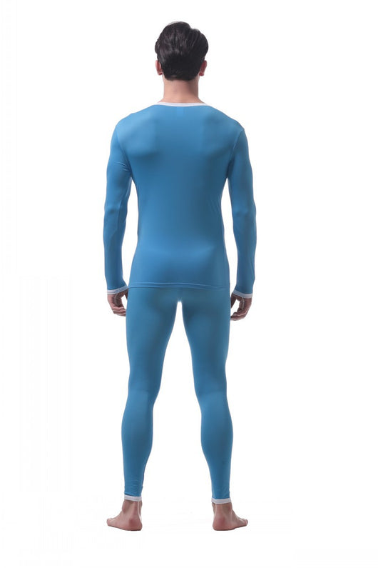 Conjunto de Ropa Térmica de Seda Helada para Hombre - Image 21