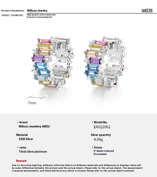 Aretes de Circonio con Colores Irregulares - Image 9